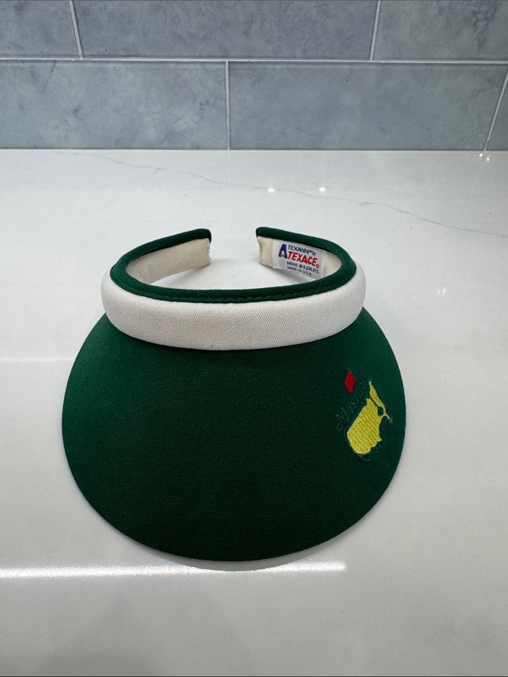 Masters Golf Vintage Green & White Golf Visor